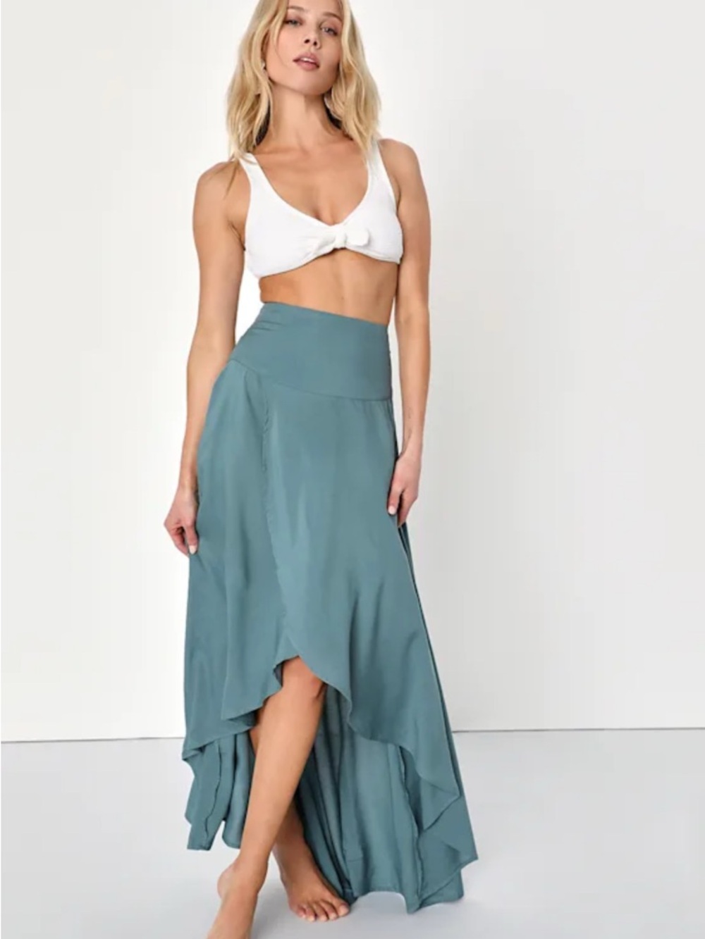 O’Neil High-Waist Jade Ruffled Maxi Skirt